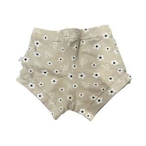TINY BUTTON APPAREL Classic Beige Floral Kids Shorts - size 3/4
